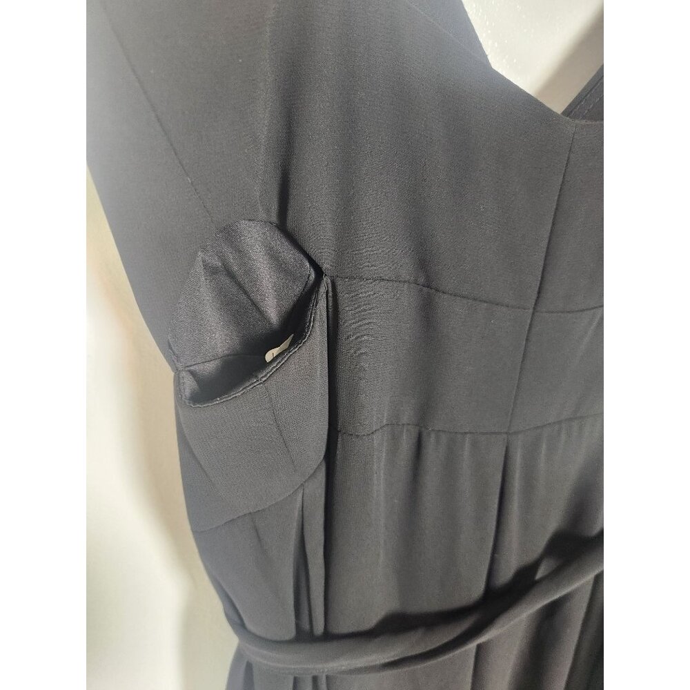 Mori Lee Madeline Gardner Women's Sz. 6 Black Bridesmaid Dress 21681 - Picture 11 of 12